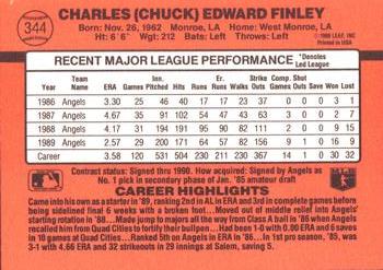 Chuck Finley  baseball card collectible - Main Image 2