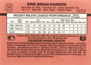 Erik Hanson  baseball card collectible - Main Image 2