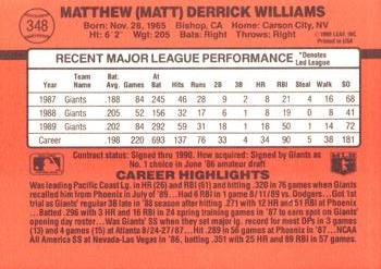 Matt Williams  baseball card collectible - Main Image 2