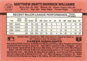 Matt Williams  baseball card collectible - Main Image 2