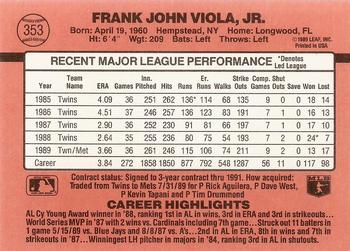 Frank Viola  baseball card collectible - Main Image 2