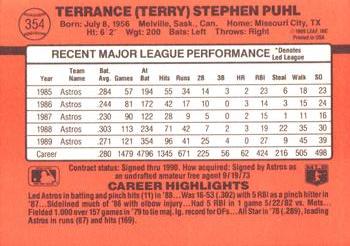 Terry Puhl  baseball card collectible - Main Image 2