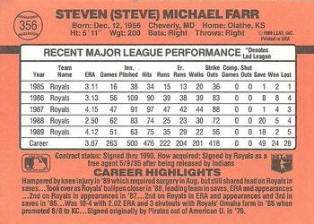 Steve Farr  baseball card collectible - Main Image 2