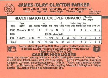 Clay Parker  baseball card collectible - Main Image 2