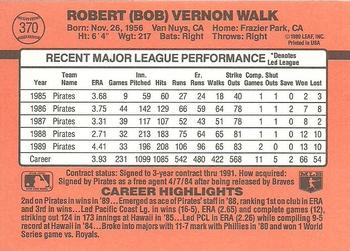 Bob Walk  baseball card collectible - Main Image 2