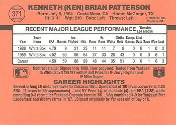 Ken Patterson  baseball card collectible - Main Image 2