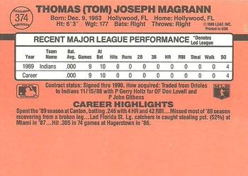 Tom Magrann  baseball card collectible - Main Image 2