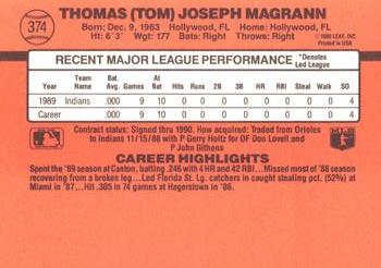 Tom Magrann  baseball card collectible - Main Image 2