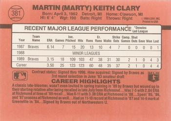 Marty Clary  baseball card collectible - Main Image 2