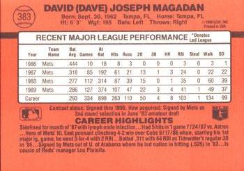 Dave Magadan  baseball card collectible - Main Image 2