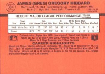 Greg Hibbard  baseball card collectible - Main Image 2