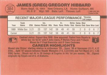 Greg Hibbard  baseball card collectible - Main Image 2