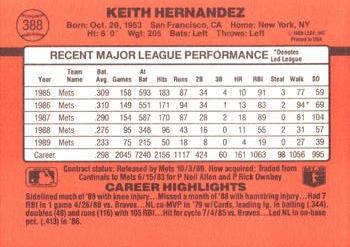 Keith Hernandez  baseball card collectible - Main Image 2