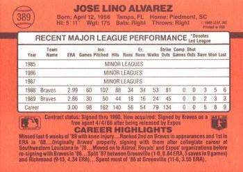 Jose Alvarez  baseball card collectible - Main Image 2