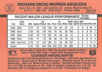 Rick Aguilera  baseball card collectible - Main Image 2