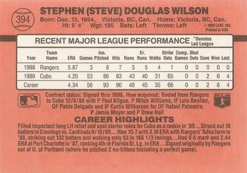 Steve Wilson  baseball card collectible - Main Image 2