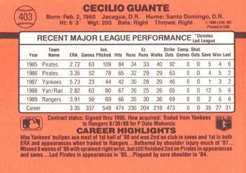 Cecilio Guante  baseball card collectible - Main Image 2