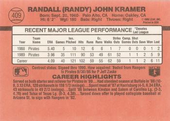 Randy Kramer  baseball card collectible - Main Image 2
