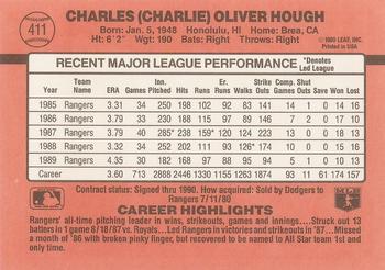 Charlie Hough  baseball card collectible - Main Image 2