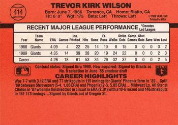 Trevor Wilson  baseball card collectible - Main Image 2