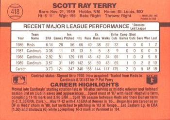 Scott Terry  baseball card collectible - Main Image 2
