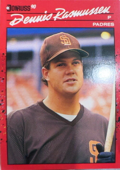 Dennis Rasmussen  baseball card collectible - Main Image 3