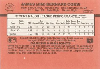 Jim Corsi  baseball card collectible - Main Image 2