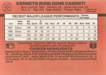 Ken Caminiti  baseball card collectible - Main Image 2