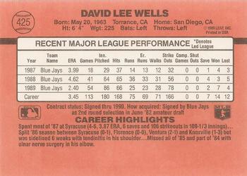 David Wells  baseball card collectible - Main Image 2