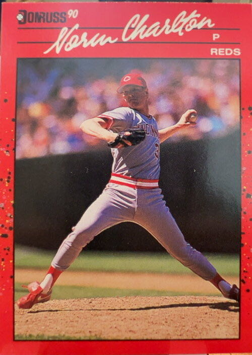 Norm Charlton  baseball card collectible - Main Image 3