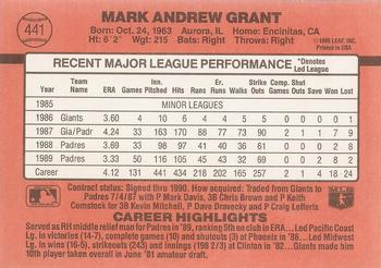 Mark Grant  baseball card collectible - Main Image 2
