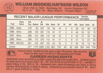 Mookie Wilson  baseball card collectible - Main Image 2