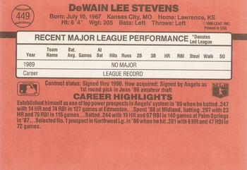 Lee Stevens  baseball card collectible - Main Image 2