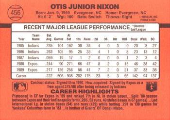 Otis Nixon  baseball card collectible - Main Image 2