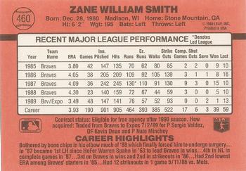 Zane Smith  baseball card collectible - Main Image 2
