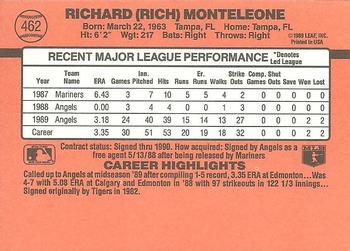 Rich Monteleone  baseball card collectible - Main Image 2