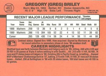 Greg Briley  baseball card collectible - Main Image 2