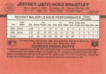 Jeff Brantley  baseball card collectible - Main Image 2