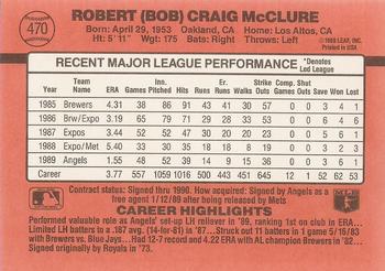 Bob McClure  baseball card collectible - Main Image 2