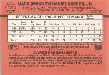 Mackey Sasser  baseball card collectible - Main Image 2