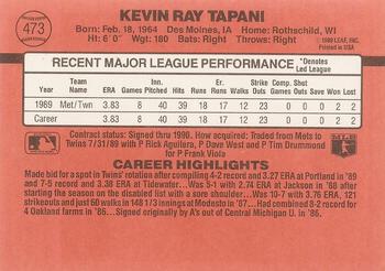 Kevin Tapani  baseball card collectible - Main Image 2