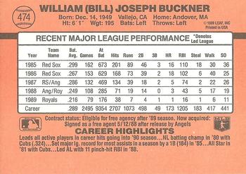 Bill Buckner  baseball card collectible - Main Image 2