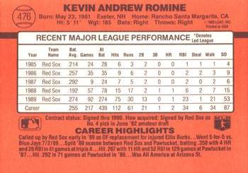 Kevin Romine  baseball card collectible - Main Image 2