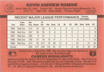 Kevin Romine  baseball card collectible - Main Image 2