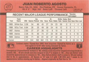Juan Agosto  baseball card collectible - Main Image 2