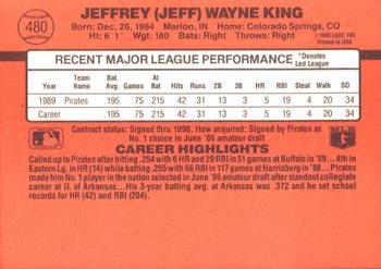 Jeff King  baseball card collectible - Main Image 2