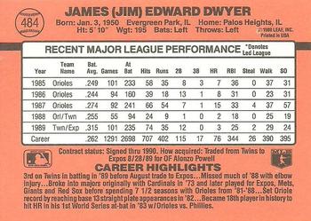 Jim Dwyer  baseball card collectible - Main Image 2