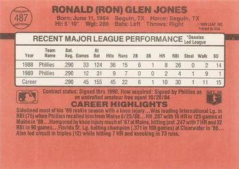 Ron Jones  baseball card collectible - Main Image 2