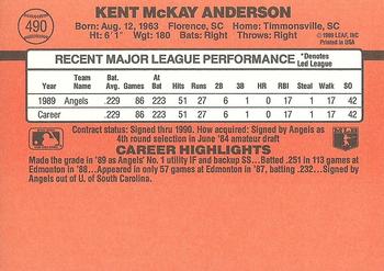 Kent Anderson  baseball card collectible - Main Image 2