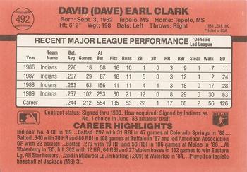 Dave Clark  baseball card collectible - Main Image 2